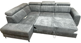 Lawrence Storage Sofa Bed Grey Fabric