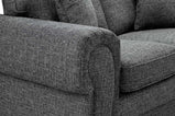 Wilcot Grey Fabric 3 Seater Sofa