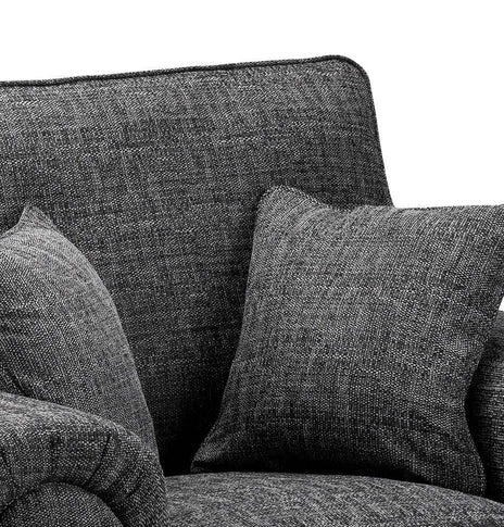 Wilcot Grey Fabric Armchair
