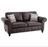 Oakland 3 seater Sofa Tan/Charcoal