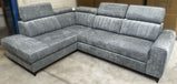 Lawrence Storage Sofa Bed Grey Fabric