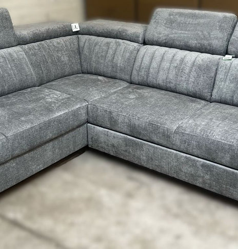 Lawrence Storage Sofa Bed Grey Fabric