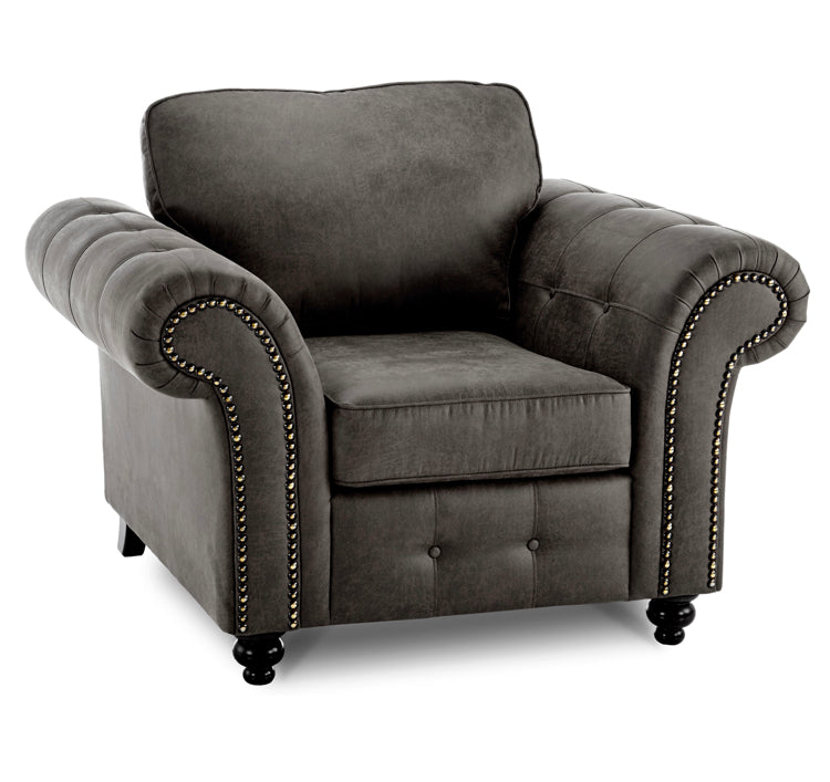 Oakland charcoal Sofa Set  3+1+1