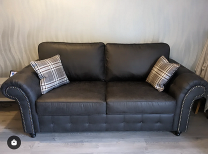 Oakland charcoal Sofa Set  3+1+1