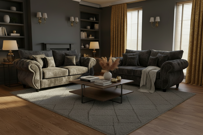 Rio chesterfield 3 seater + 2 seater sofa set