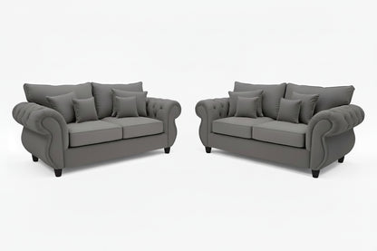 Rio chesterfield 3 seater + 2 seater sofa set