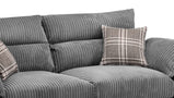 Logan Sofa Black/Grey 3+2 Setvendor##seotitleLogan Sofa setproduct-colour##