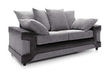 Dino 3 Seater Sofa Set in Black & Grey Jumbo Cordvendor##seotitleproduct-colour##