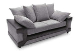 Dino 3 Seater Sofa Set in Black & Grey Jumbo Cordvendor##seotitleproduct-colour##