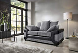 Dino 2 Seater Sofa Set in Black & Grey Jumbo Cordvendor##seotitleproduct-colour##