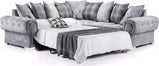 Verona Grey Kensington Fabric Corner Sofa Bed / Available in  Full back or Scatter 