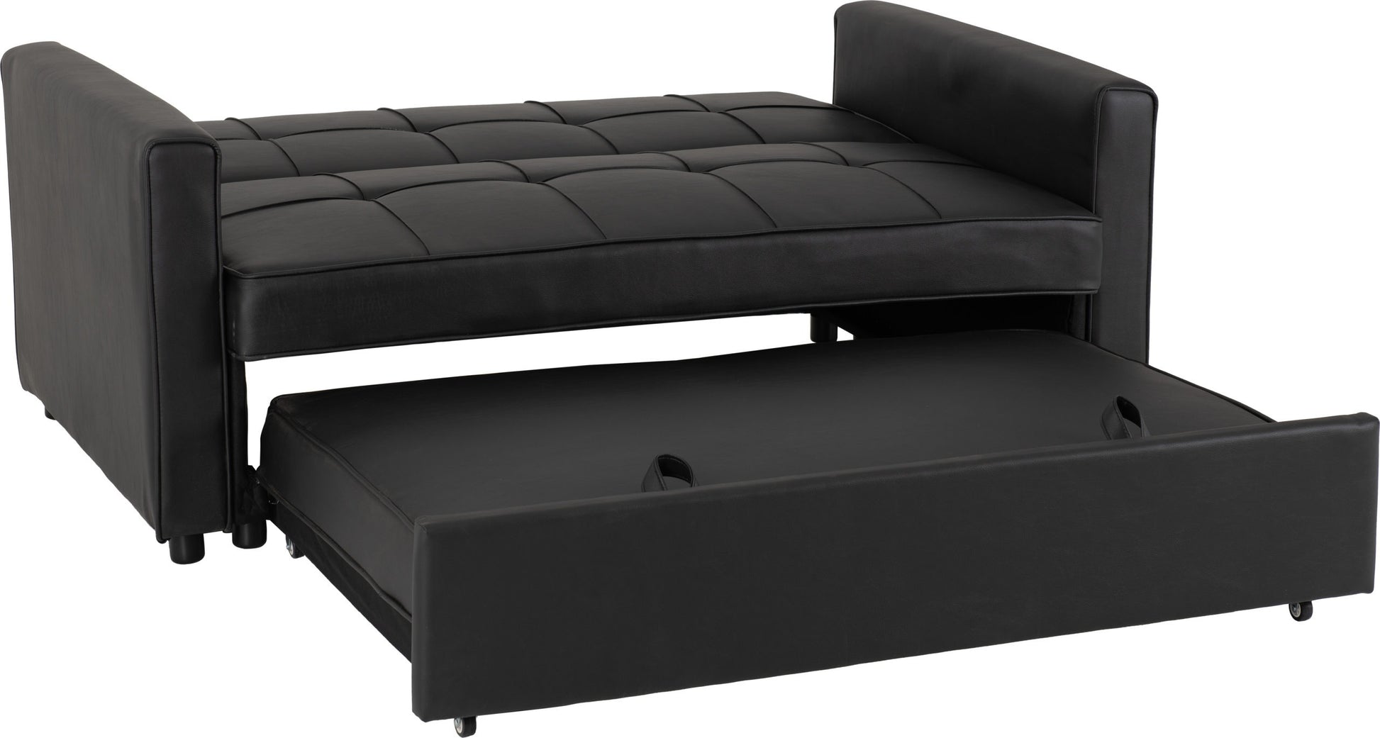 Astoria Faux Leather Black Sofa Bedvendor##seotitleSofa Bedproduct-colour##