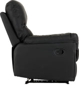 Capri Reclining Chair Black Faux Leathervendor##seotitleproduct-colour##