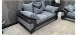 Dino 2 Seater Sofa Set in Black & Grey Jumbo Cordvendor##seotitleproduct-colour##