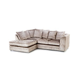 Hatton Crush Velvet Corner Chaise Sofa