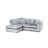 Hatton Crush Velvet Corner Chaise Sofa