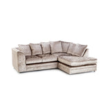 Hatton Crush Velvet Corner Chaise Sofa