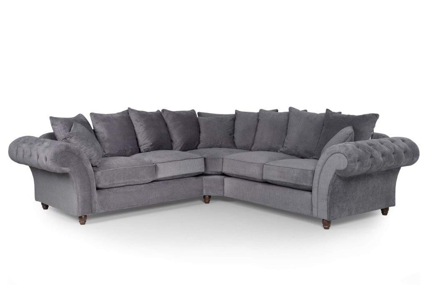 Huntley Fabric Corner Sofa Greyvendor##seotitleproduct-colour##