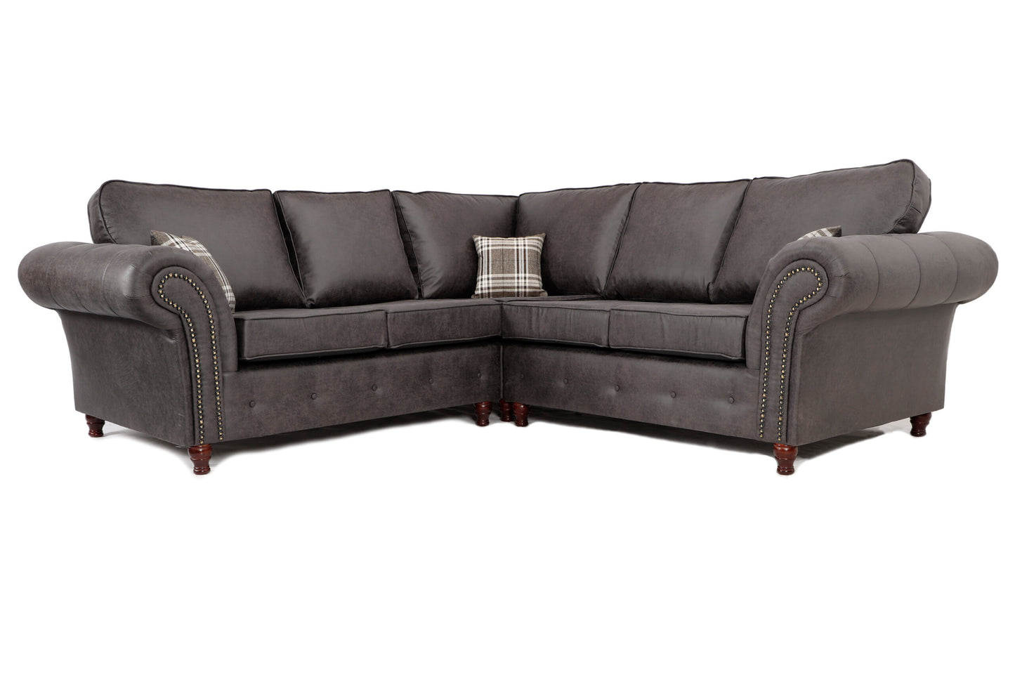 Oakland Large Corner Sofa Charcoal