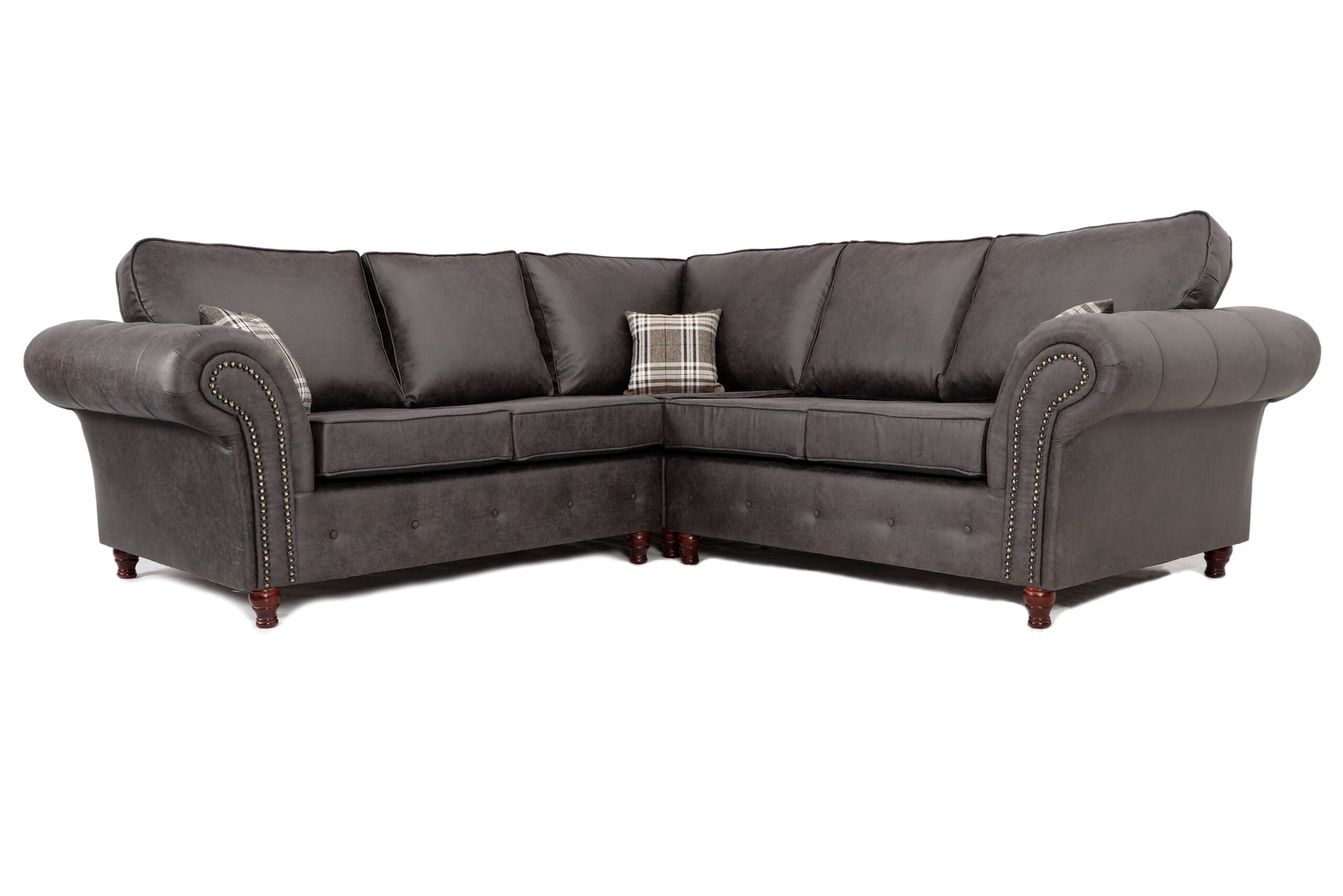Oakland Large Corner Sofa Charcoal