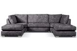 Bishop U shape Alaska Charcoal Sofa Corner