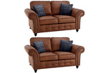 Oakland Tan 2+2 Seater Sofa Set