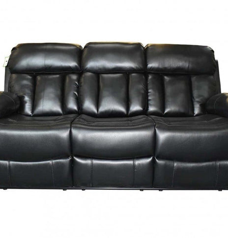 Vancouver Leather Recliner 3+2 Seater Sofa Set Cup Holders