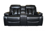 Vancouver Leather Recliner 3+2 Seater Sofa Set Cup Holders