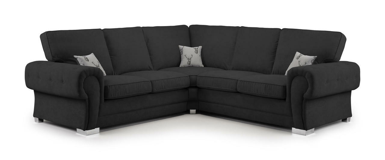 Verona Fullback Sofa Black Large Cornervendor##seotitleSofasproduct-colour##
