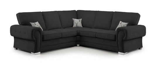 Verona Fullback Sofa Black Large Cornervendor##seotitleSofasproduct-colour##