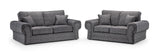 Wilcot Grey Fabric 3+2 Sofa Set