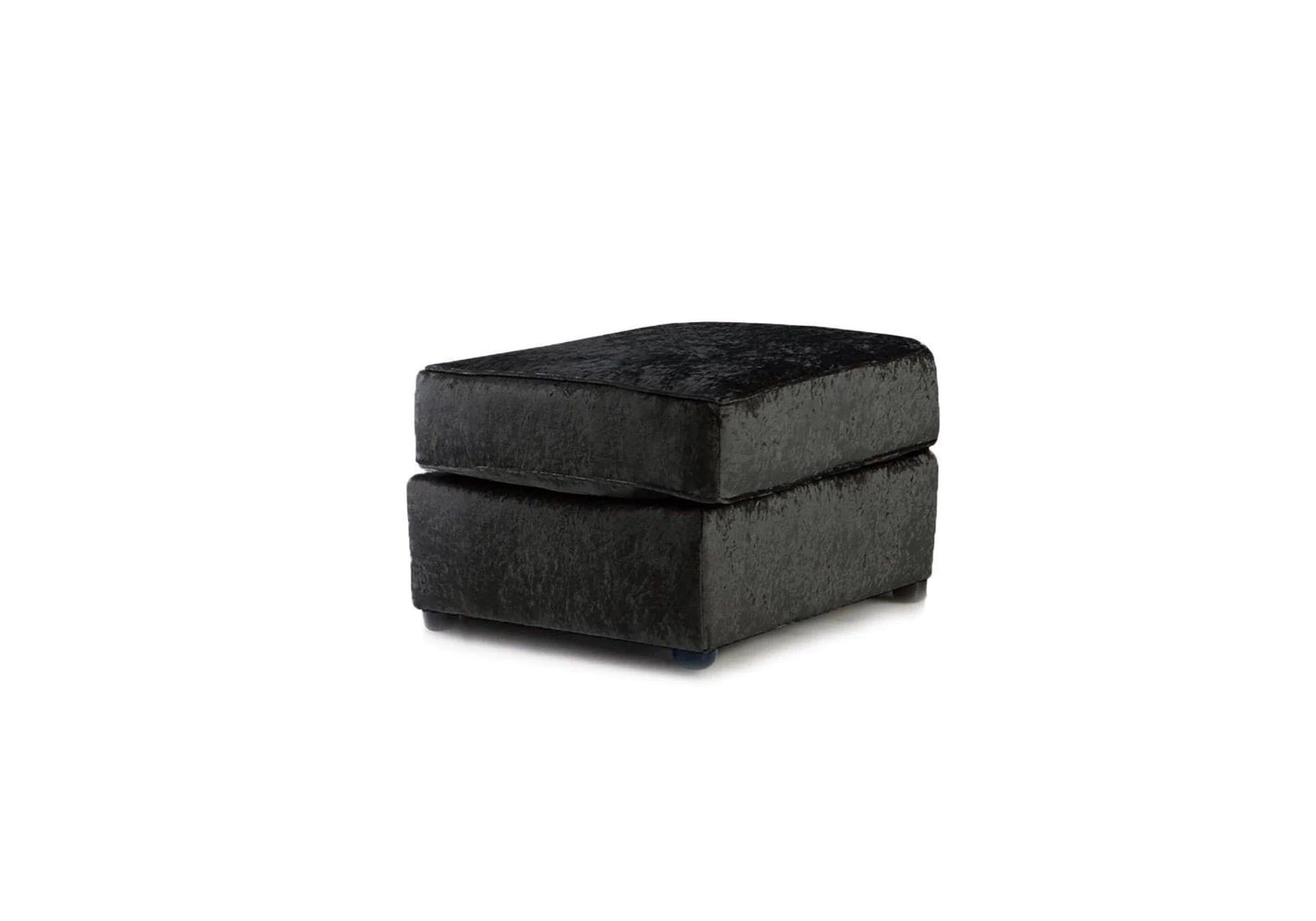 Hilton Crushed Velvet Footstool/ Pouffe
