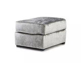 Hilton Crushed Velvet Footstool/ Pouffe