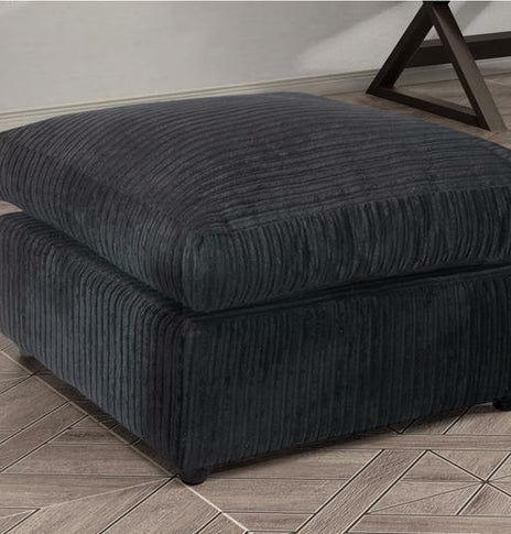 Jumbo Cord Footstool/ Pouffe