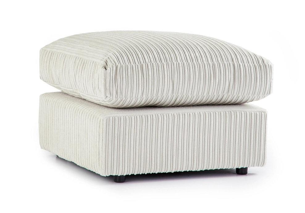 Jumbo Cord Footstool/ Pouffe