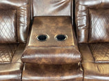 Paris Leather Recliner 3+2 Seater Sofa Set with Cup Holders