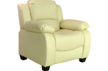 Valerie Cream Leather Armchair