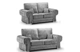 Verona Grey Fabric 3+2 Full back Cushions