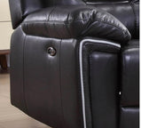 Henry Black Leather Electric Recliner Armchair