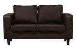 Black Faux Leather 3+2 Seater Sofa Set