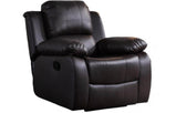 Valencia Brown Leather Recliner Armchair