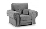 Verona Grey Fabric Armchair