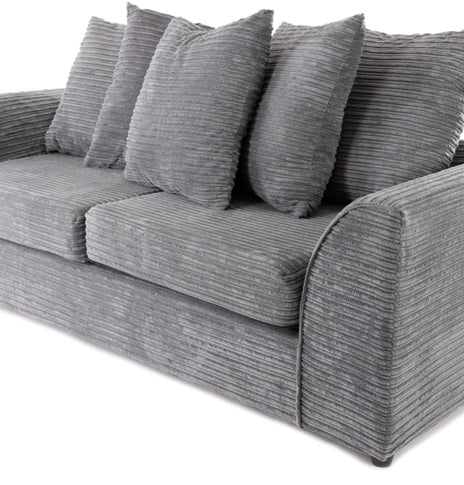 Byron Grey Cord 3 Seater Sofavendor##seotitleproduct-colour##
