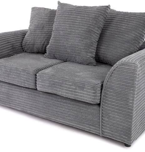 Byron Grey Cord 2 Seater