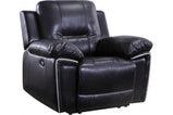 Henry Black Leather Electric Recliner Armchair