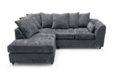 Rosa Soft Chenille Corner Sofa Set