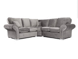 Oakland Plush Grey Corner Sofa