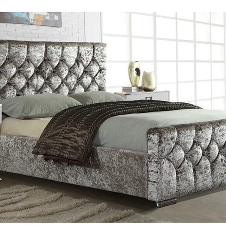 Galaxy Grey Fabric Double Bedvendor##seotitleproduct-colour##
