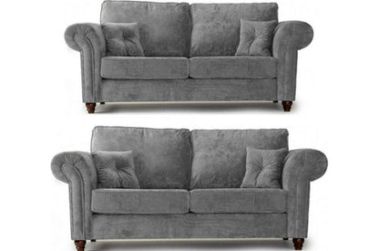 Glimmer Grey Fabric 3+2 Seater Sofa Set