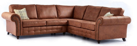 Oakland Large Tan Corner Sofa